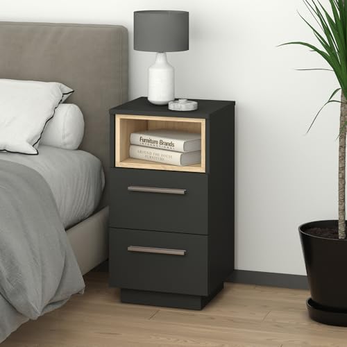 Vicco Comodini Camera Da Letto Antracite 36 X 68 Cm - 2