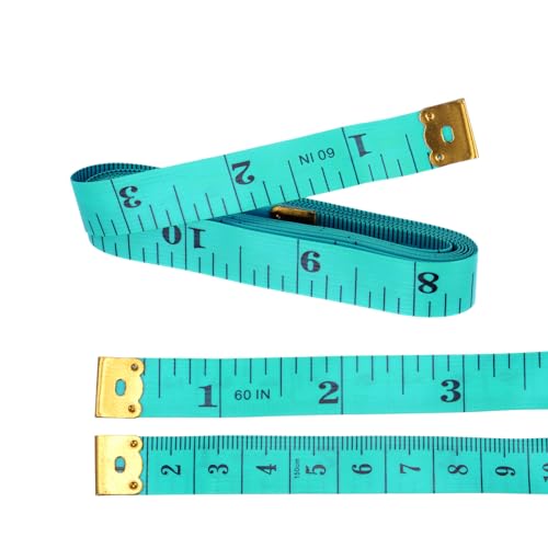 uxcell cinta métrica plástica flexible 1.5 m verde pack 2 miniatura 5