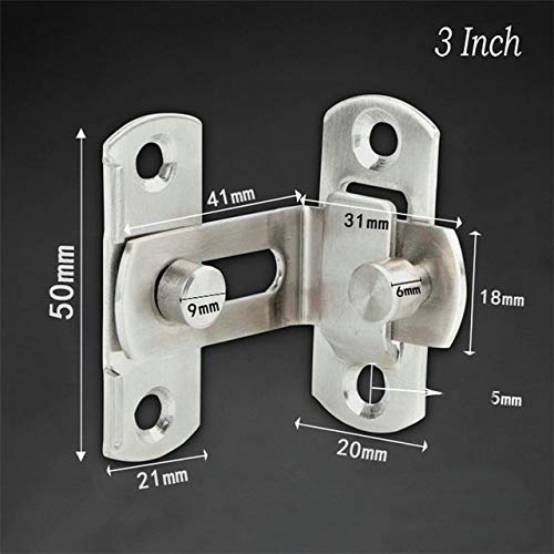 3/4 Inch 90 Degree Right Angle Door Latch Hasp Bending Latch Barrel Bolt With Screws For Doors Buckle Bolt Sliding Lock Hinge Jig (Size : Small) #TOP1