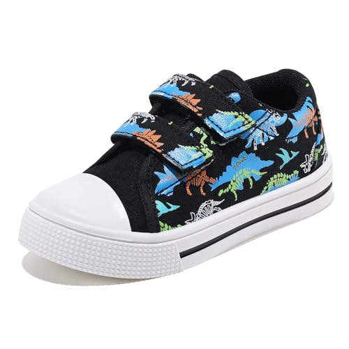 FUNCOO PLUS Jungen Mädchen Turnschuhe Kinder Canvas Sneaker Unisex Segeltuchschuhe Kinder Segeltuchschuhe Walking Schuhe 31