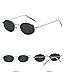 DCEHGEW Women Men Fashion Retro Trendy Sunscreen Metal Frame Oval Sunglasses for Outdoor Beach Driving Cycling-Golden Black Gray