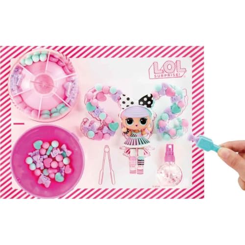 LOL Surprise Hair Beads Tots Dolls – Customizable Buildable Hairstyles with Beads & Water, Fun Toy for Kids