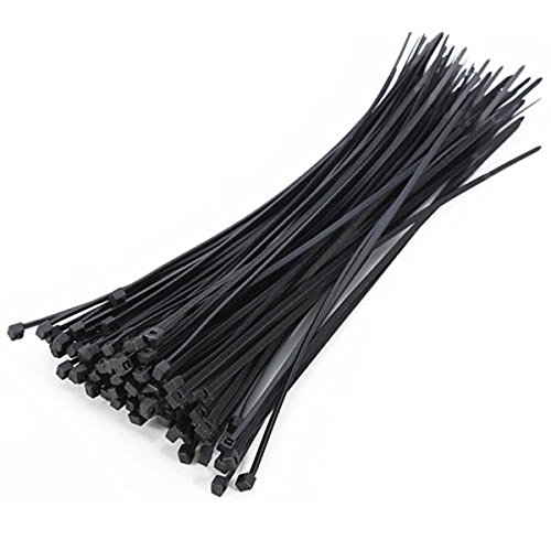 100pcs Nylon Cable Tie Zip, 200mm x 3mm Cover