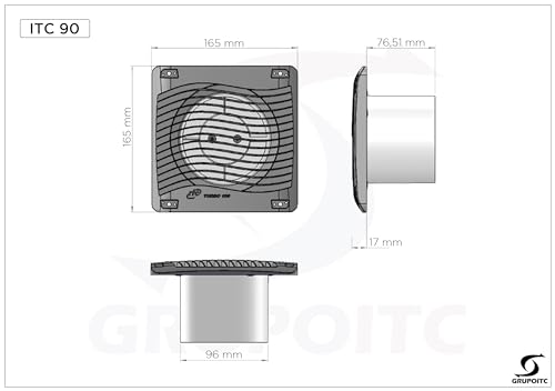 ITC, Exaustor ITC Kit 90mm - 127v