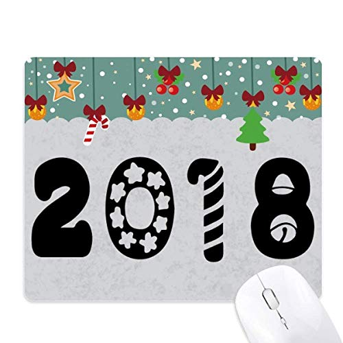 Tapis de souris en caoutchouc Happy New Year avec surface haute précision pour le jeu