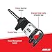 AIRCAT Pneumatic Tools 1992: 1-Inch Straight Impact Wrench with Pinless Hammer Mechanism 2,000 ft-lbs - 8-Inch Extended Anvil