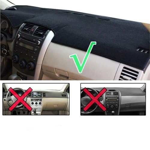 Funda para salpicadero Corolla E140 E150 de 2006 a 2013 con alfombrilla protectora contra el sol 2