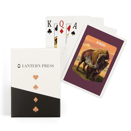 Baraja de cartas de póker Kansas Wildlife Series Bison