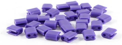 Ruilogod Purple Plastic Earphone USB Fridge Line Wire Fixer Clips Holder 30 Pcs image 2