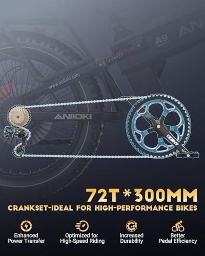 ANIIOKI 6000/7000W Dual Motor Electric Bike,300Miles Long Range eBike,60/72V 70Ah/80Ah Battery,7-Speed,26×4.8" Fat Tire Electric Bicycles,Electric Fat Bikes image 11