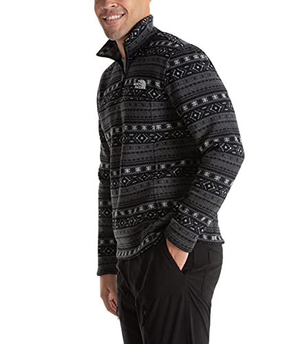 Image of THE NORTH FACE Men's Tsillan Zip Sweatshirt, TNF Black Fair Isle Print, Large