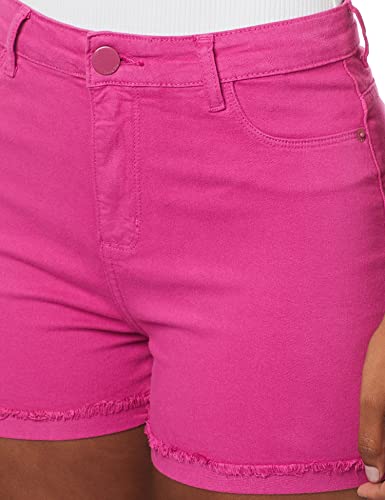 Shorts Reto, Hering, Feminino, Rosa Médio, 44