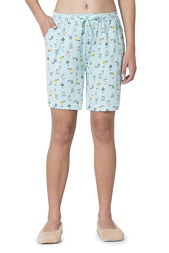 Image of Van Heusen Women's Lounge Allover Print Lounge Shorts - Modal Cotton - Functional Pocket, Superior Drape -Available in Pack of 1 & 2