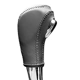 JI Loncky Black Genuine Leather Gear Shift Knob Cover for 2011 2012 2013 2014 2015 Chevrolet Cruze /