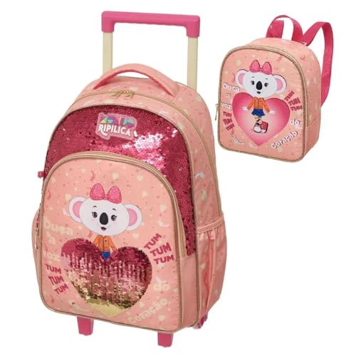 Kit Mochila De Rodinha Lilica Ripilica Lovely +Lancheira