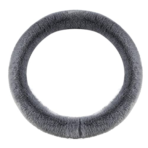 Volante de peles,Volante de inverno confortável para veículo - Volante de inverno com alça de pelúci