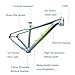 DHNCBGFZ 26/27.5/29er Hardtail Mountain Bikes Frame 15.5/17/18inch Aluminum Alloy Rigid Frame Disc Brake Racing Frame Thru Axle 12x142mm for Max 2.5