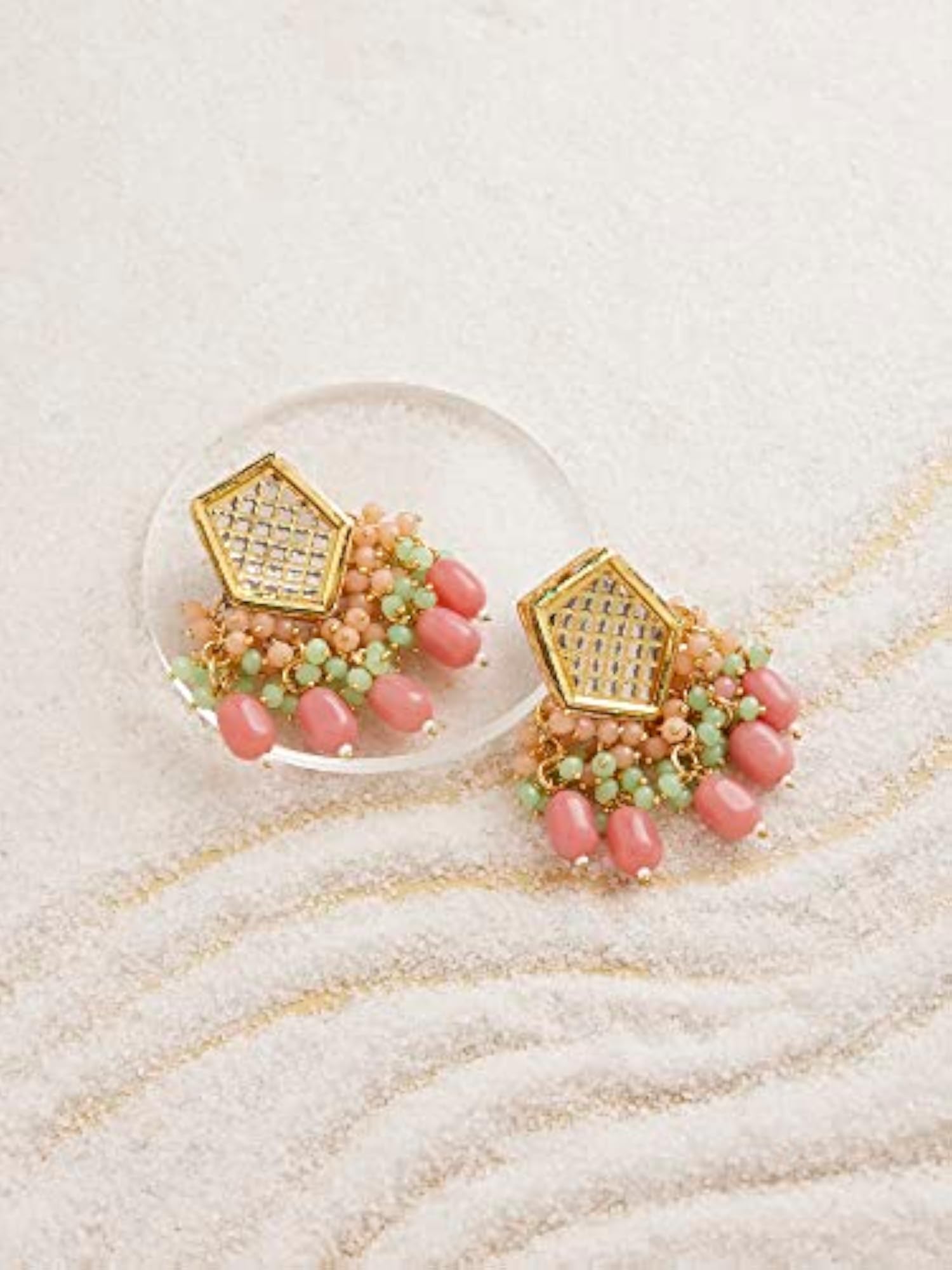 Cluster Beads Drop Earring, Vibrant Gift