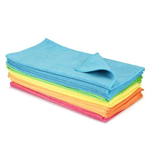 Navaris Juego de 20 paños de Limpieza de Microfibra - Set de Bayetas Multiusos para el Coche, Pulido, Moto, Barco, casa, Cocina o baño - 35 x 35CM