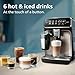 Philips 3300 Series Bean to Cup Coffee Machine – 6 Hot & Iced drinks, LatteGo Milk Frother, Fastest-to-Clean, 40% Quieter, Ceramic Grinder, Fully Automatic Espresso & Cappuccino maker – EP3347/90