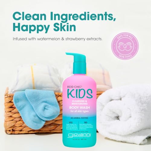 Image of GIOVANNI Eco Chic Kids Cleansing & Moisturizing Body Wash, Soap, 16.5 Fl Oz