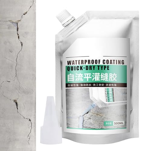 Concrete Crack Repair, 500 ml Bonding Agent, Quick-Drying Sealing Glue, 8.5in/5.43in, Wear-Resistant Formula, for Exterior Walls, Stone, Floor, Wood, Brick Crack Fixing