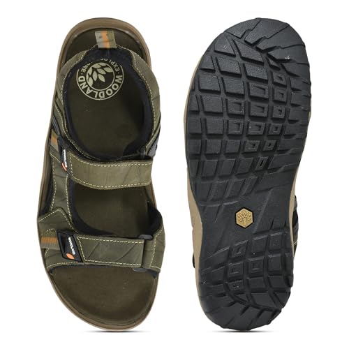 Image of Woodland Men's Leather Sandal