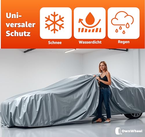 Universal Autoschutzhülle - wasserdicht - Autoplane Garage Auto & Autoabdeckung - Abdeckplane & Abdeckung von Auto, PKW - Fahrzeug - 470 x 180 x 150 cm