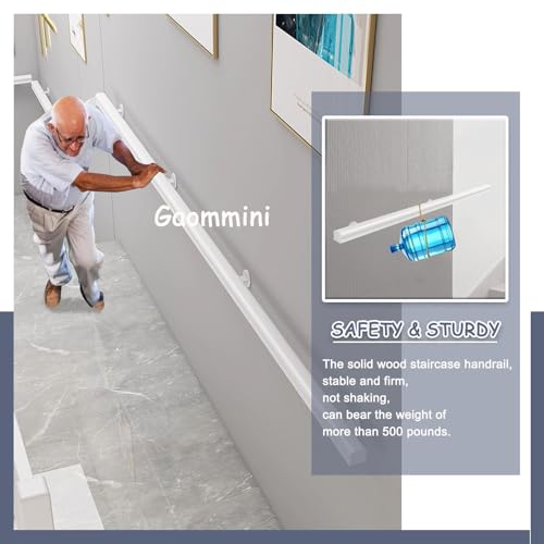 Garde-corps d'escalier en acier blanc 150cm | Finition haute qualité