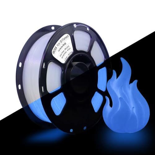 iBOSS PLA+ Filament Glow in the Dark, 3D Printer PLA PLUS Filament, Dimensional Accuracy 1.75mm +/- 0.03mm, 1kg Spool fo