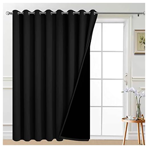 Yakamok 100% Blackout Sliding Door Curtains