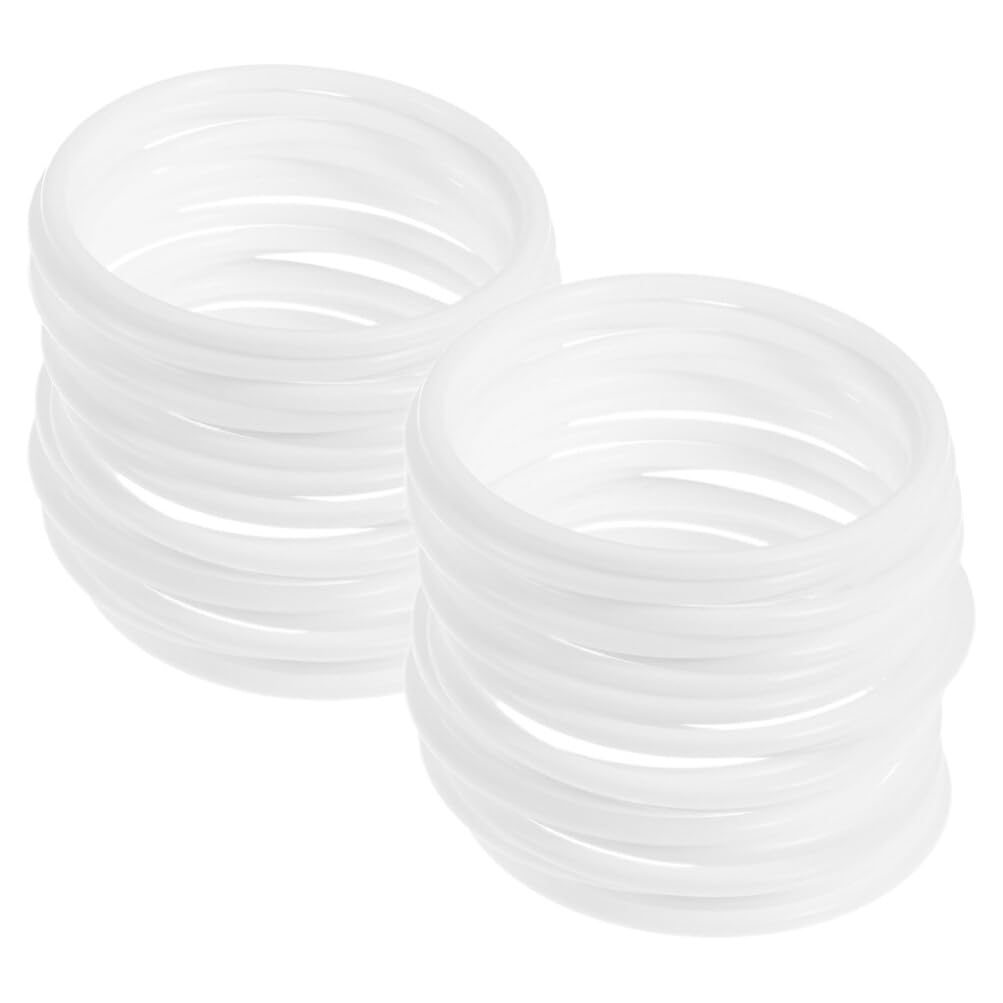 Operitacx 30pcs Plasctic Dream Catcher Rings, Small 6 cm Craft Rings Hoop for Crafts Dream Catcher Holiday Celebration