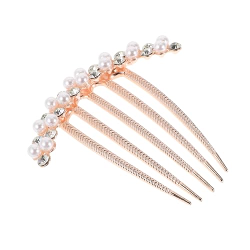 CTIRCHIU 珍珠水??簪 優雅なヘアコーム 結婚式用の装飾用髪飾り 色のパー