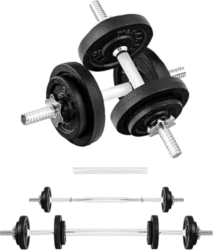 Image of Yes4All Old School Adjustable Dumbbell Set with Weight Plates, Star Lock Collars /Connector, 40lbs to 200lbs Adjustable Weight Plates Set