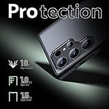 Anqrp Mist Series for Samsung S23 Ultra Case, [Translucent Matte][Military Grade Protection] Anti Scratch Flexible TPU Bumper Shockproof Phone Cover for Samsung Galaxy S23 Ultra 5G 6.8", Black - Image 4