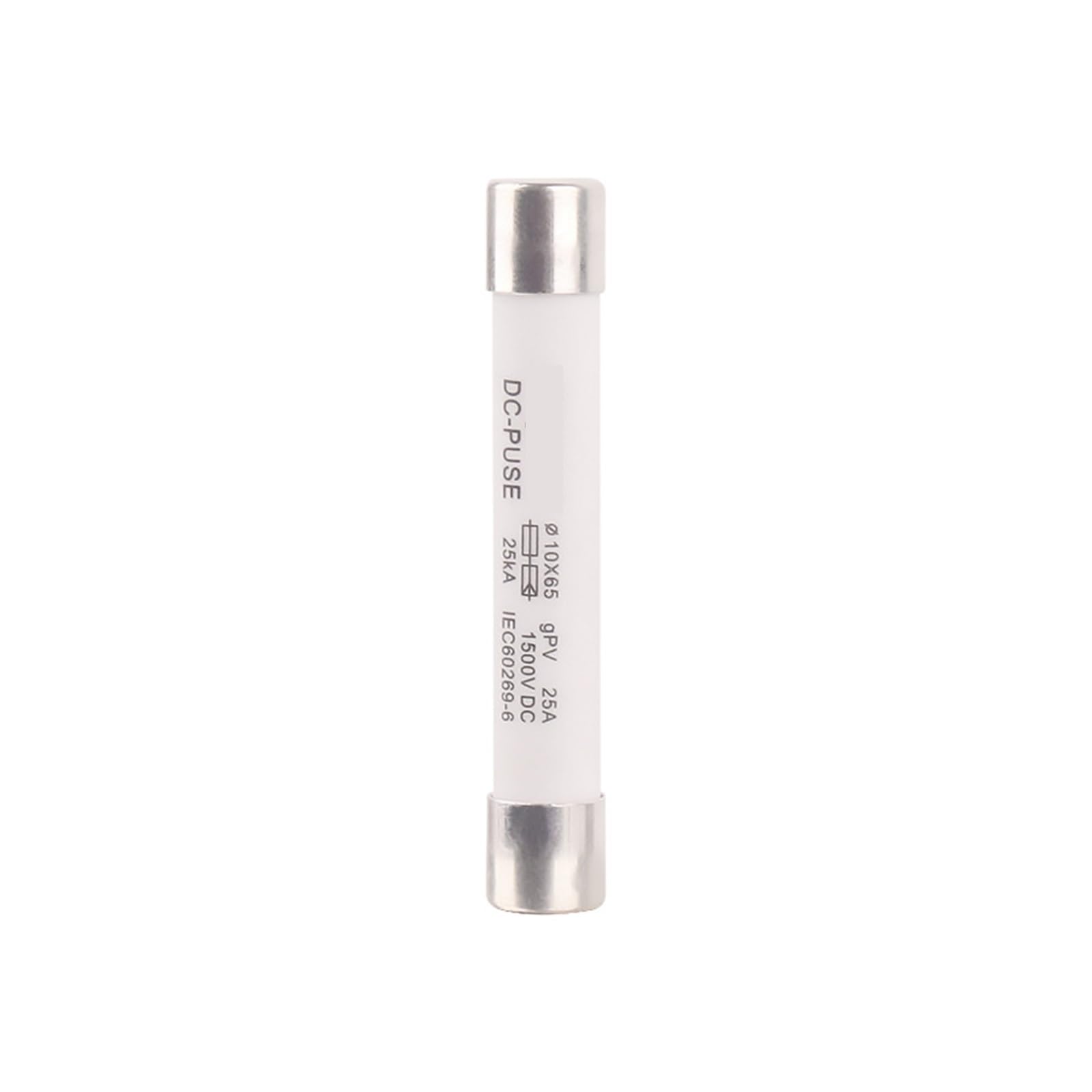 Fusible fotovoltaico 10 * 65 para proteger el cableado en huertos solares