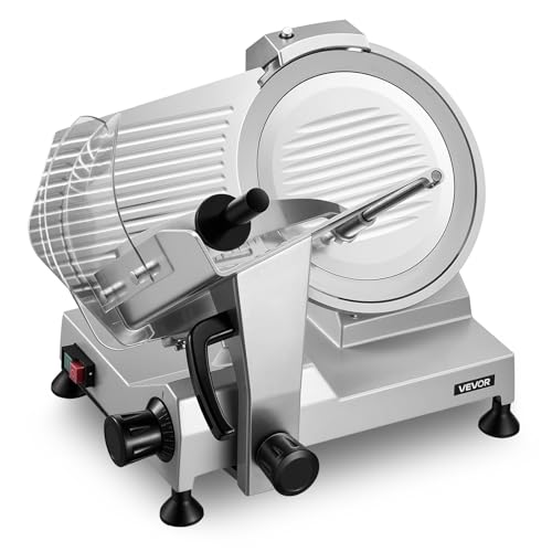 Image of VEVOR Commercial Meat Slicer 12 inch Electric Food Frozen Deli Slicers 400W