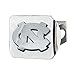 FANMATS 15052 North Carolina Tar Heels Chrome Metal Hitch Cover with Chrome Metal 3D Emblem