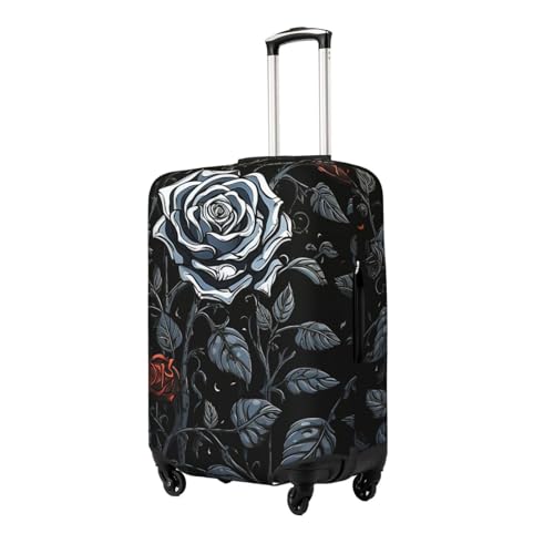 Travel Luggage Cover Elastic Anti-Scratch Suitcase Protector Washable Travel Suitcase Cover Rose Gothic Luggage Protector Fits 18-32 Inch Suitcase2
