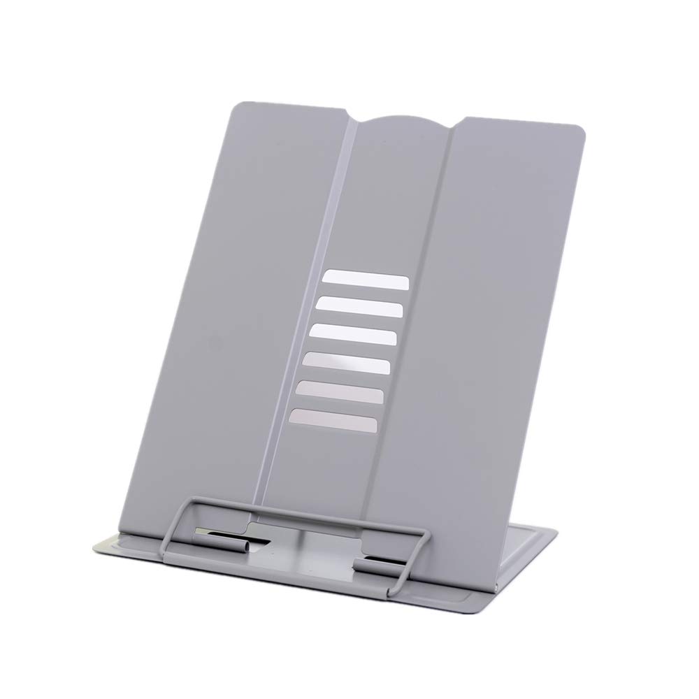 Citmage Desk Book Stand Document Holder Heavy Duty Metal Reading Stand with Book Magazine Menu iPad Music Score Speech Draft with 6 Adjustable
