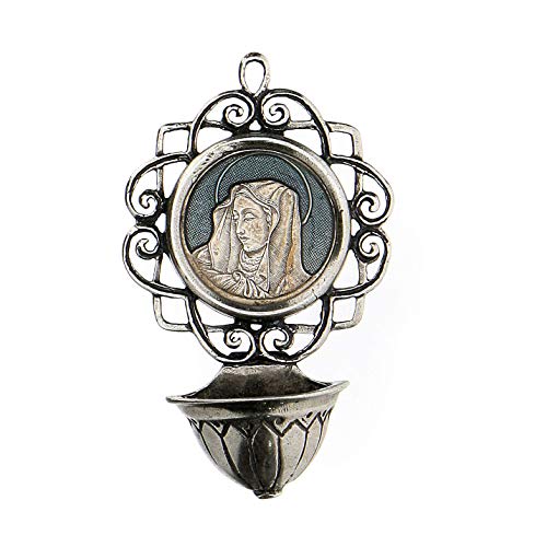 Holyart Bénitier 6 cm avec Vierge Argent 800