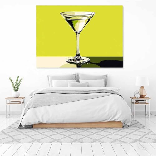 Art abstrait vert 40x60cm pour salon et décoration murale moderne - 3