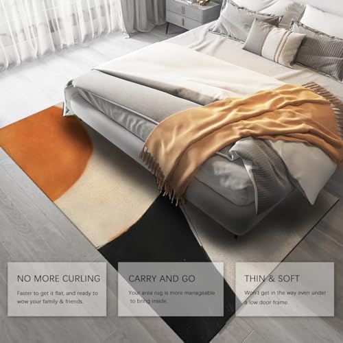 Tapis moderne antidérapant pour sécuriser le salon familial - 5