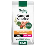 Nutro Natural Choice Small Breed Dry Dog Food, Adult Dog Food Dry Chicken and Brown Rice, 5 lbs.