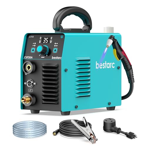 bestarc Plasma Cutter, 35Amps 110V Plasma Cutter Machine, IGBT Inverter bestarc Plasma Cutting Machine, 1/4' Clean Cut 1/2' Max Cut, Post Flow, 2T/4T for Beginners DIY