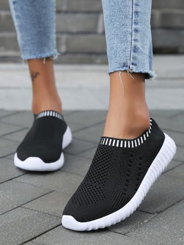 Women's Walking Tennis Shoes Slip On Athletic Casual Gym Comfortable Breathable Sneakers