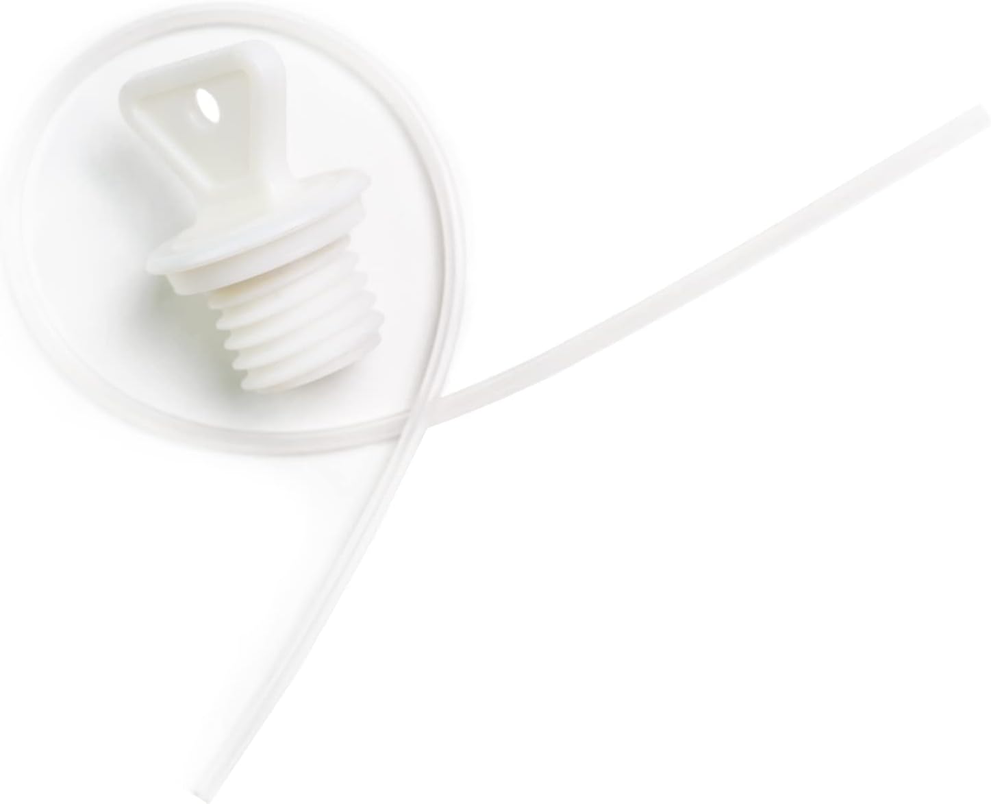 Peterpan Hot Water Bottle Cap with Lanyard, Compatible with Peterpan Plastic Thread Hot Water Bags Only, White