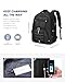 LOVEVOOK Travel Laptop Backpack Waterproof Anti Theft with Lock and USB Charging Port Large Computer Business Backpack for Men College Students (17 inch, Black)