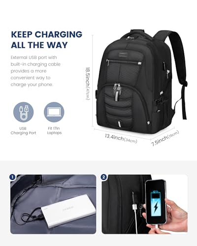 LOVEVOOK Anti Theft Laptop Backpack