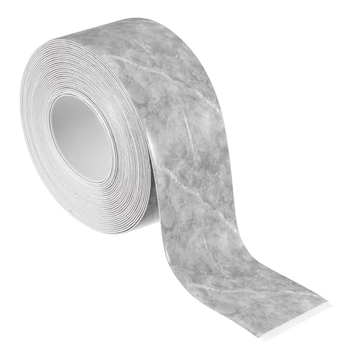 Image of PATIKIL Caulk Tape 1.5 inch x 16 Ft, Self Adhesive Sealing Tape Waterproof Toilet Tub Caulk Sealant Strip Sealing Trim for Kitchen Bathroom Toilet Bathtub Sink Countertop, Dark Grey